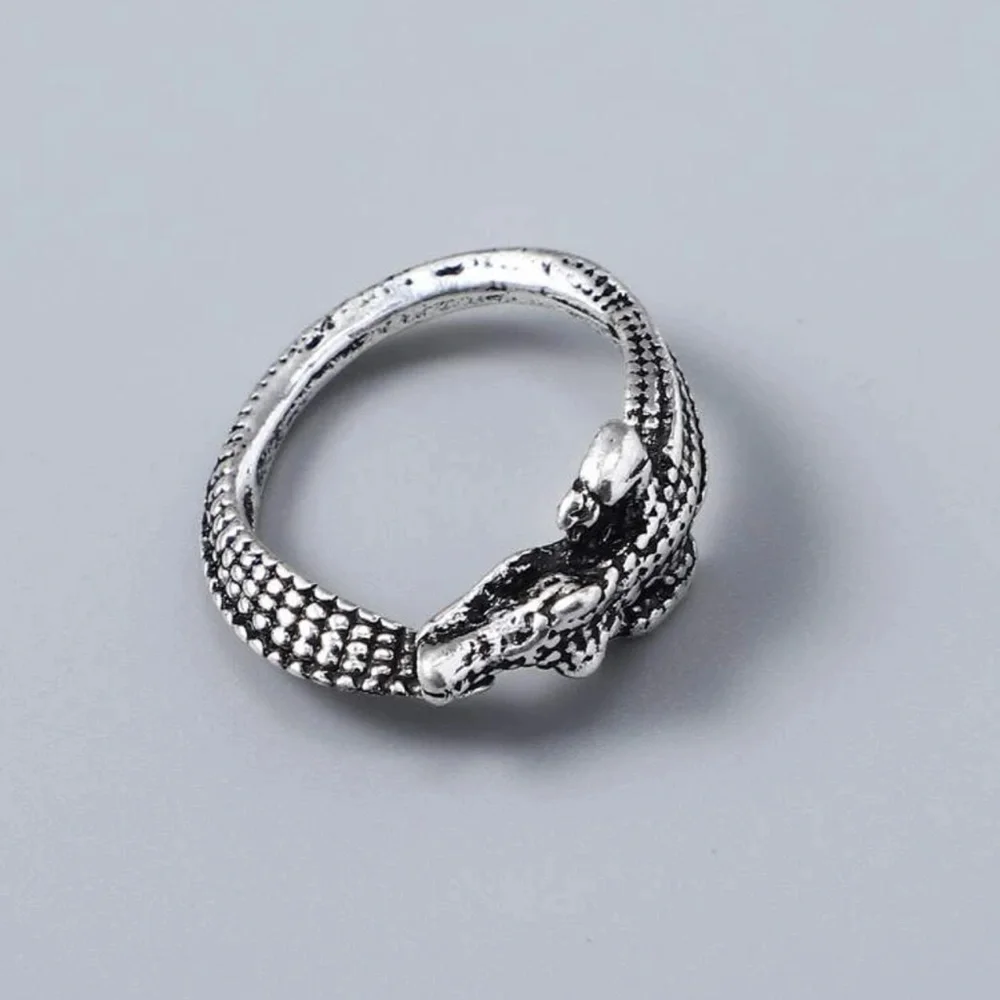 New MENS Crocodile Marine Grade Stainless Steel SAE 316L A4 Boho Ring